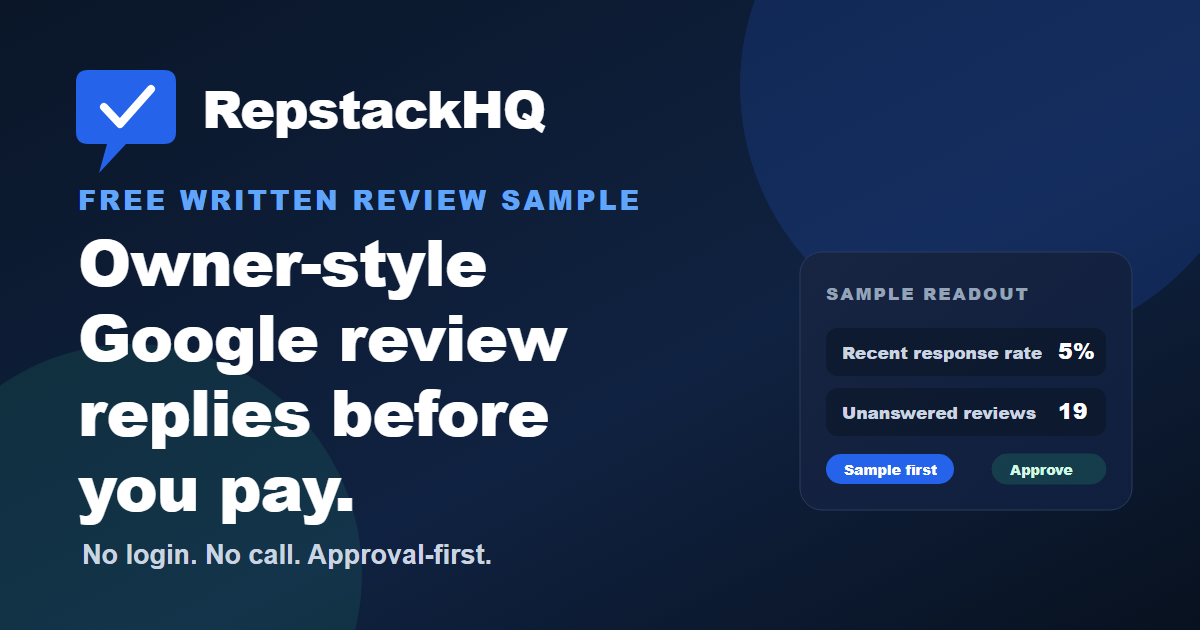Reps Stack Digital RepstackHQ | Restaurant-First Google Review Response Service